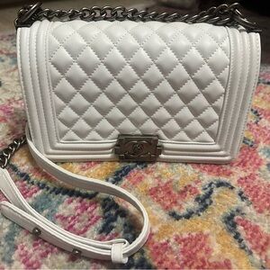1:1 Chanel Purse White Perfect condition